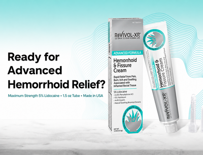 Revivol-XR® Advanced Hemorrhoid Cream – 5% Lidocaine, Phenylephrine & Botanical Extracts – OTC Topical Treatment for Temporary Relief of Burning, Itching, Discomfort